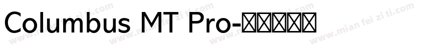 Columbus MT Pro字体转换